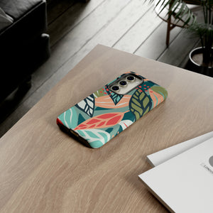 Mixed Tropical Leaf - Protective Phone Case