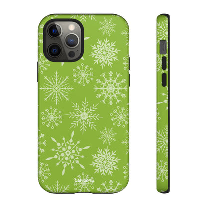 Snowflakes Dance Playfully - iPhone Case