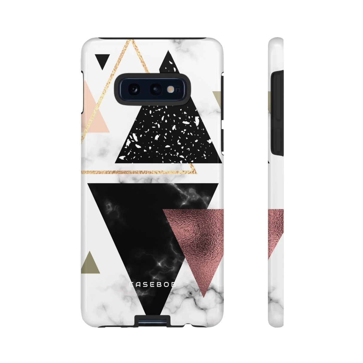 Rose Gold Triangles - Protective Phone Case