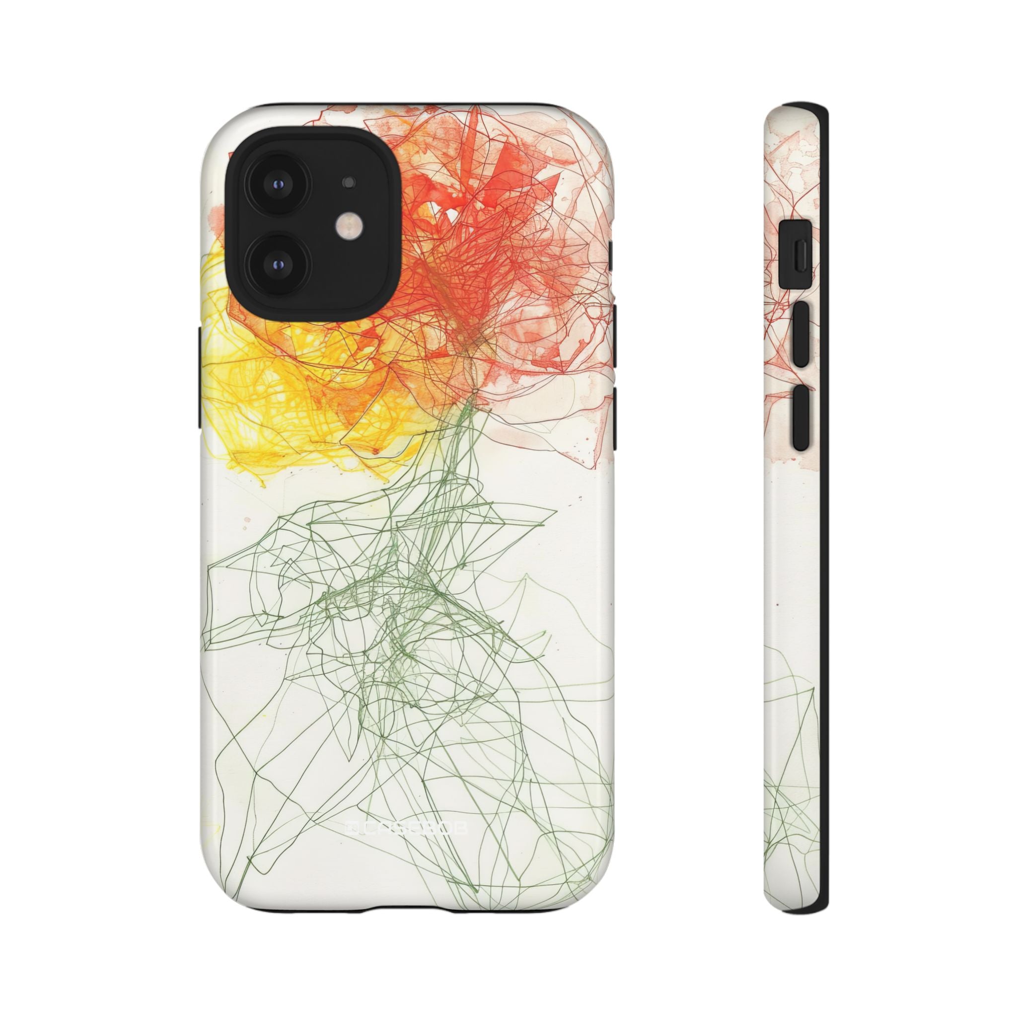 Fiery Blossom | Protective Phone Case for iPhone