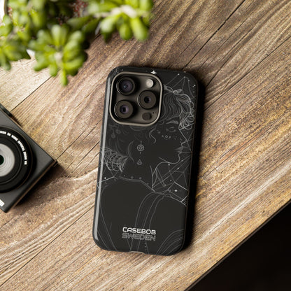 Celestial Bloom Silhouette iPhone 15 - Tough