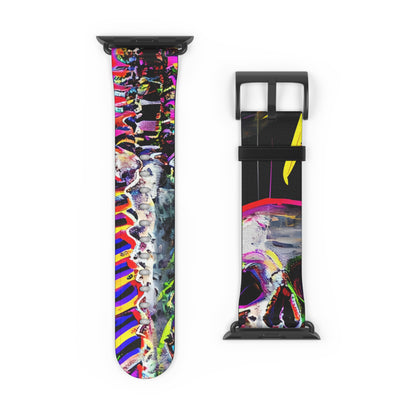Neon Skeleton Laughter - Watch Band