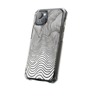 Fluid Waves - Phone Case for iPhone (Clear Impact - Magnetic)