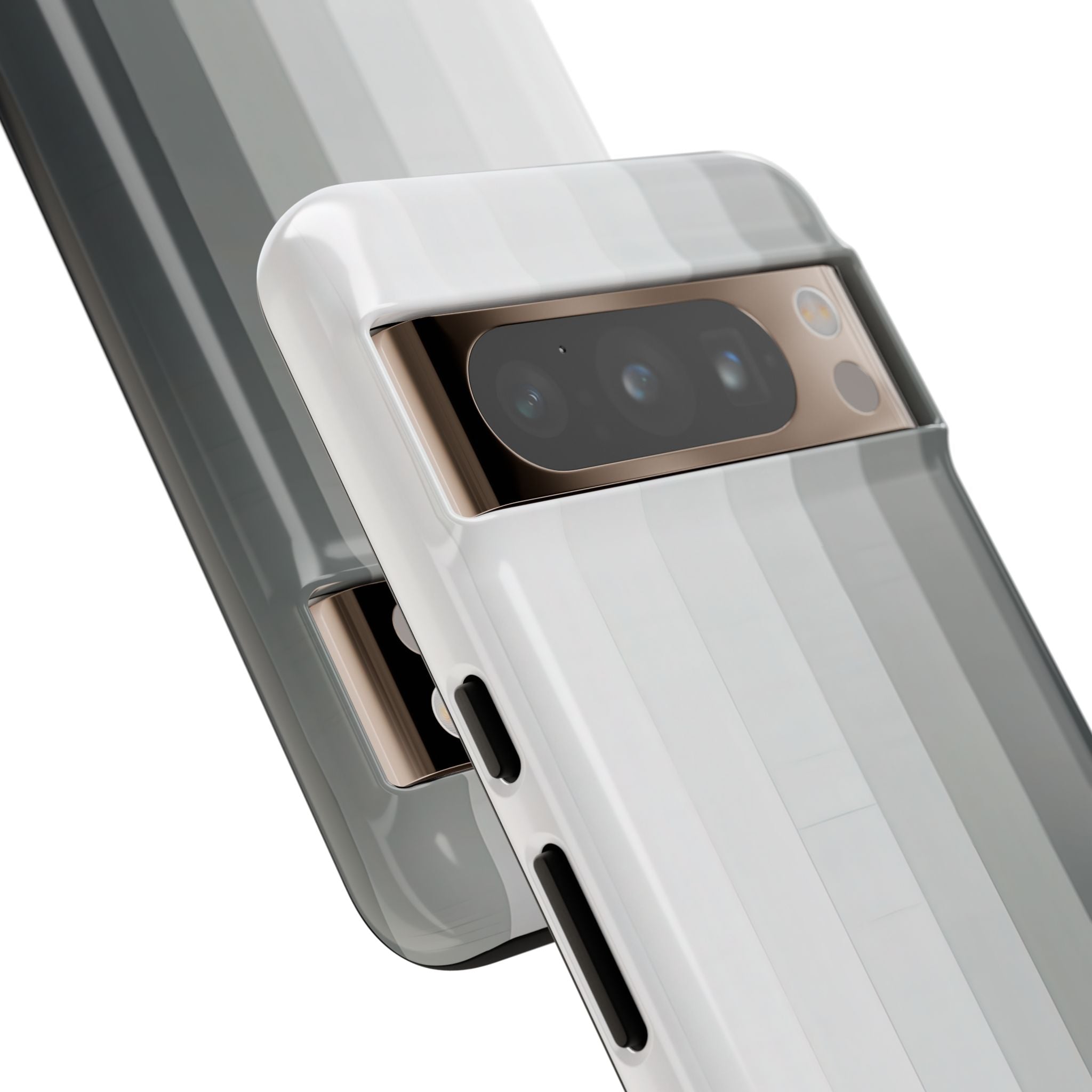 Silver Gradient Stripes Google Pixel 8 - Tough
