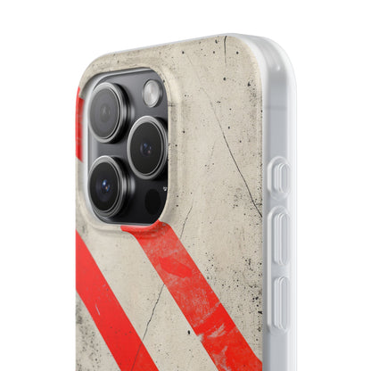 Striker Crimson Stripes iPhone 15 - Flexi Phone Case