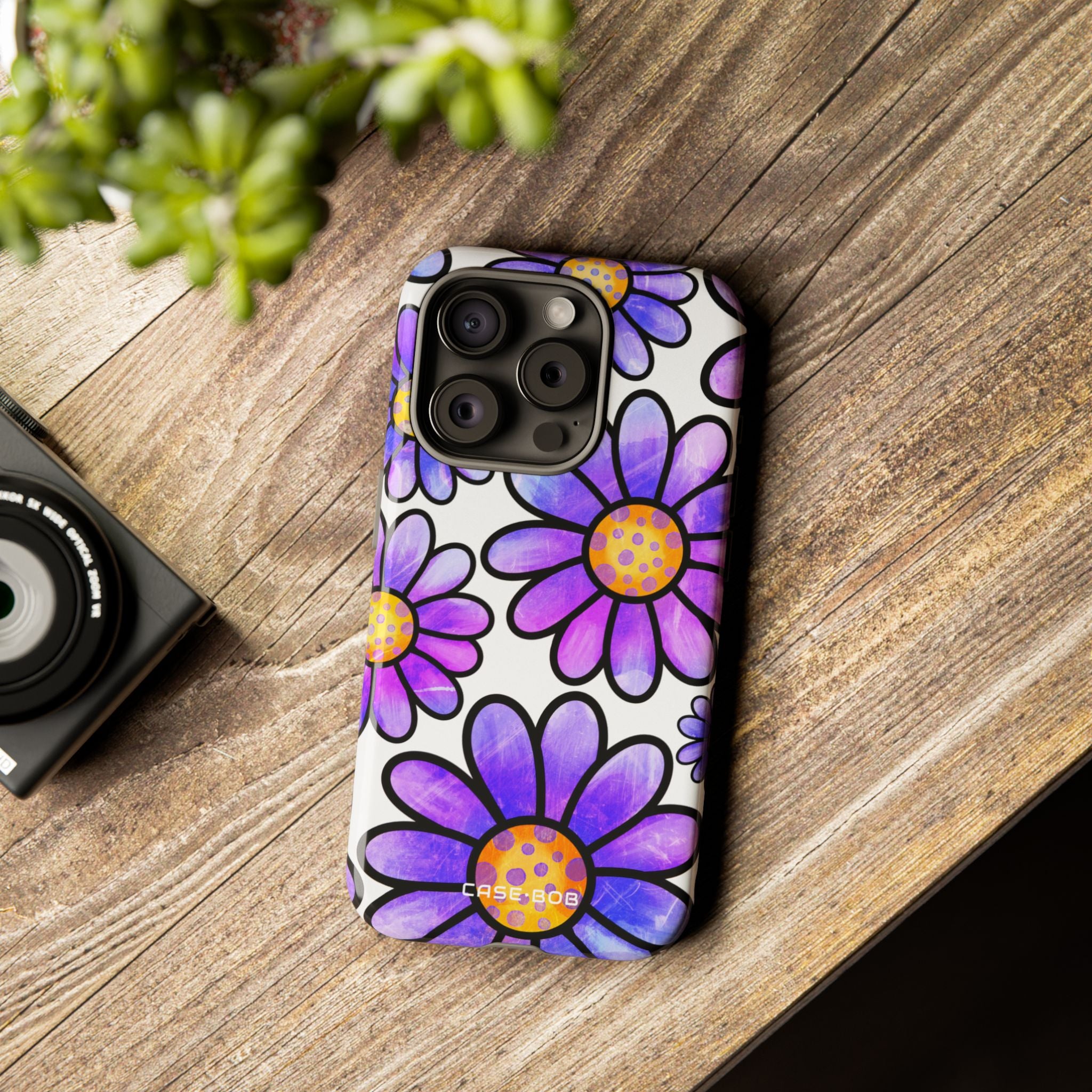 Polka Dot Blooms iPhone 15 Pro Case - Tough