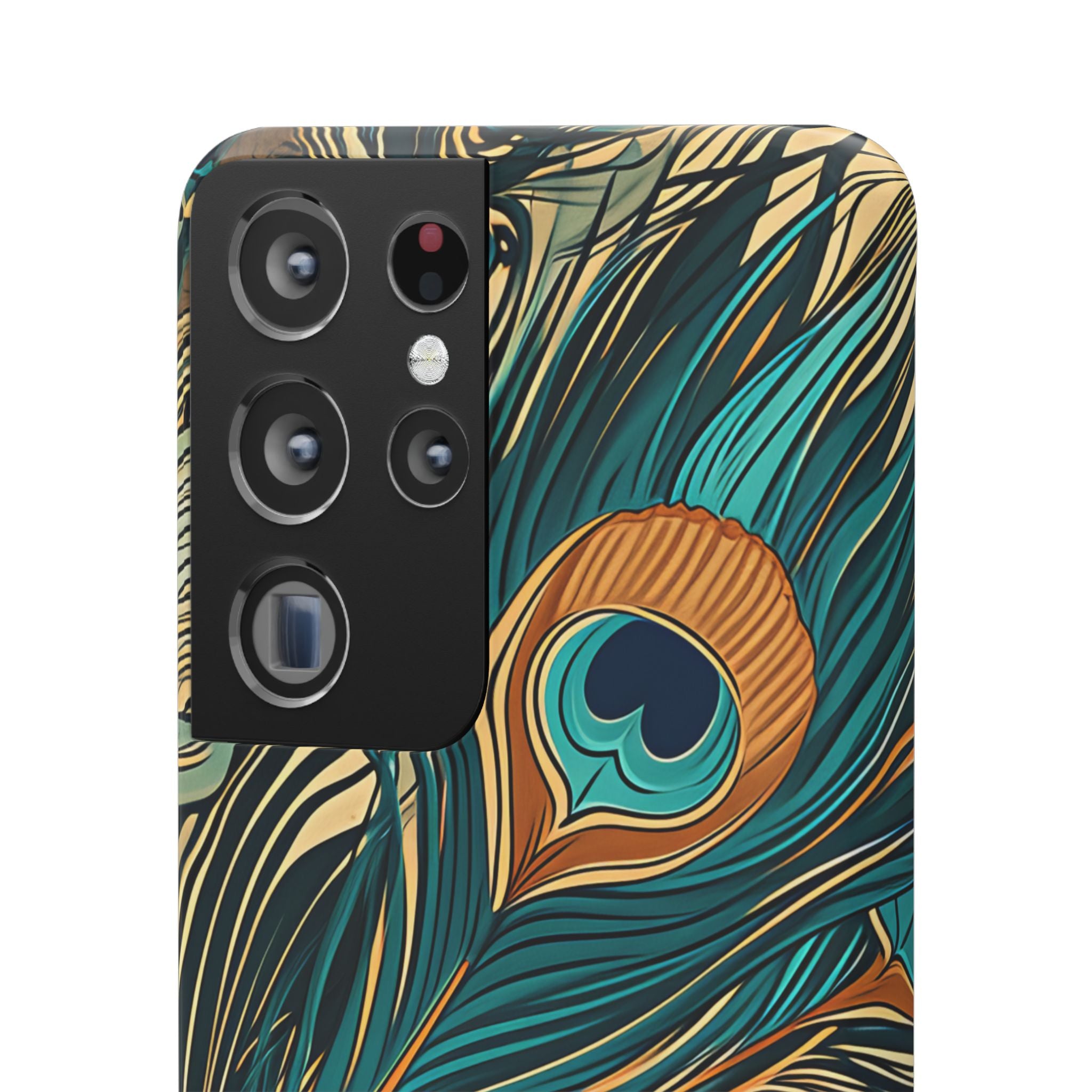 Art Nouveau Peacock Elegance Samsung S21 - Slim Phone Case