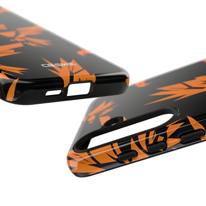 Amber Orange Stylized Eagle Sticker Samsung S24 - Tough
