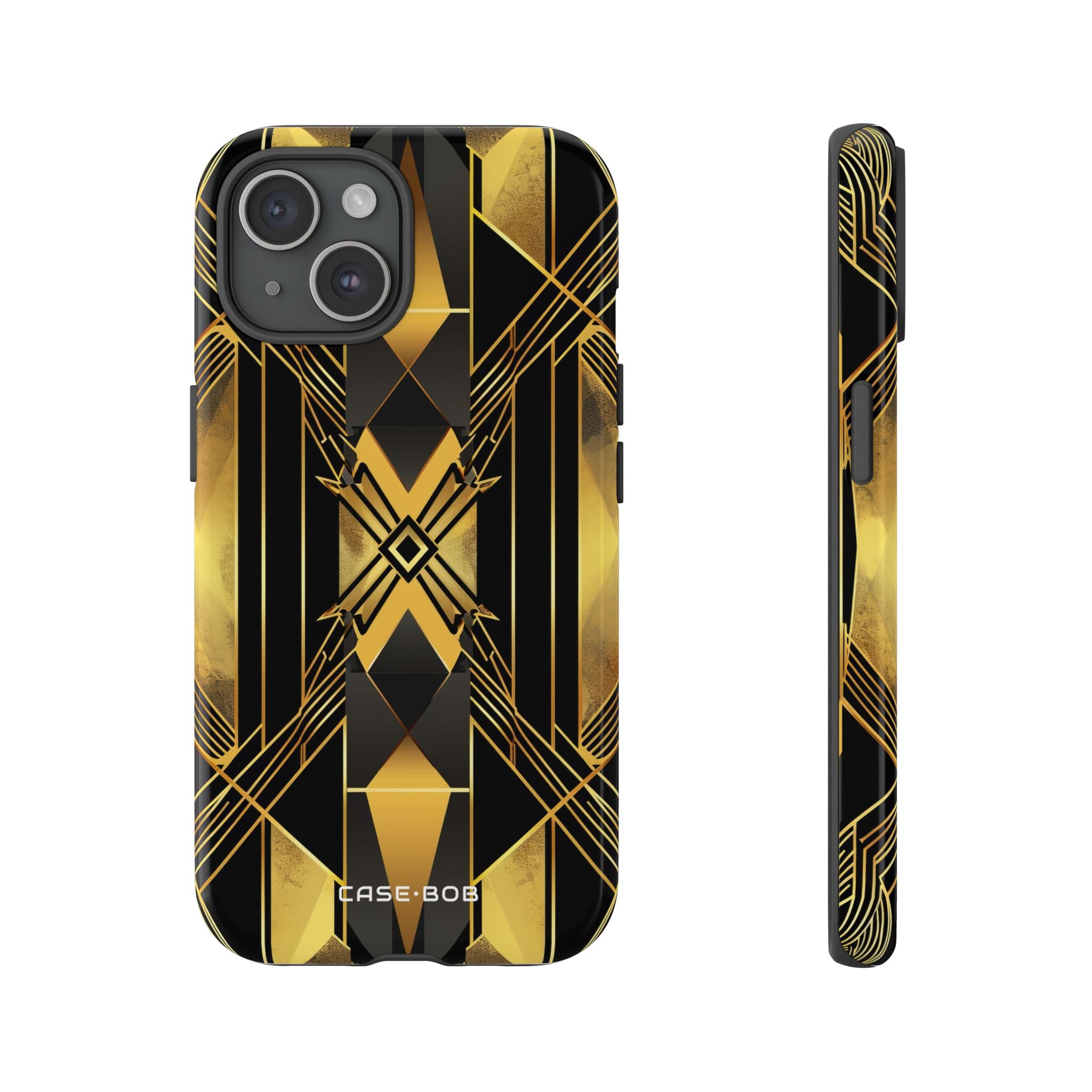 Golden Diamond Radiance iPhone 15 Case - Tough