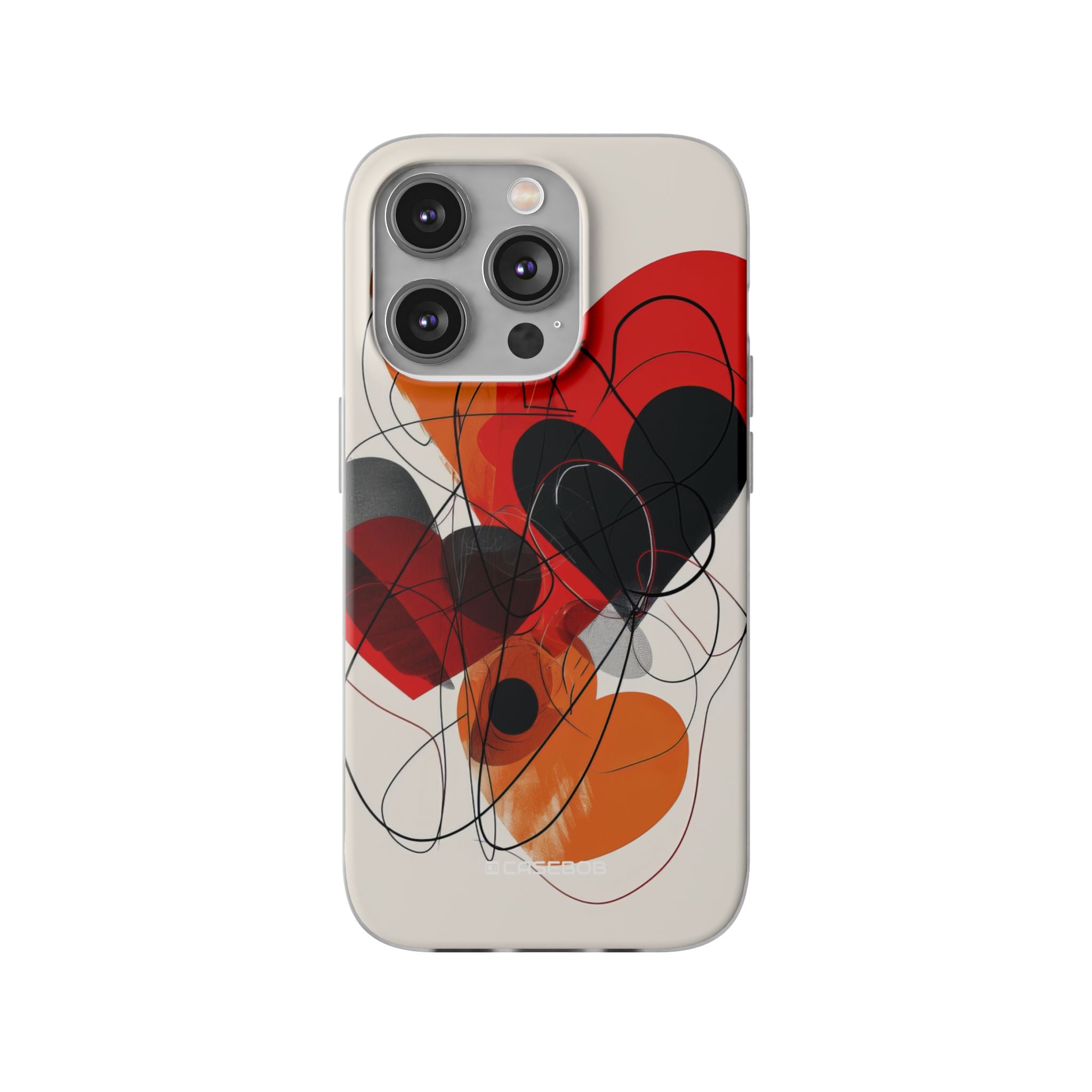 Fiery Hearts | Flexible Phone Case for iPhone