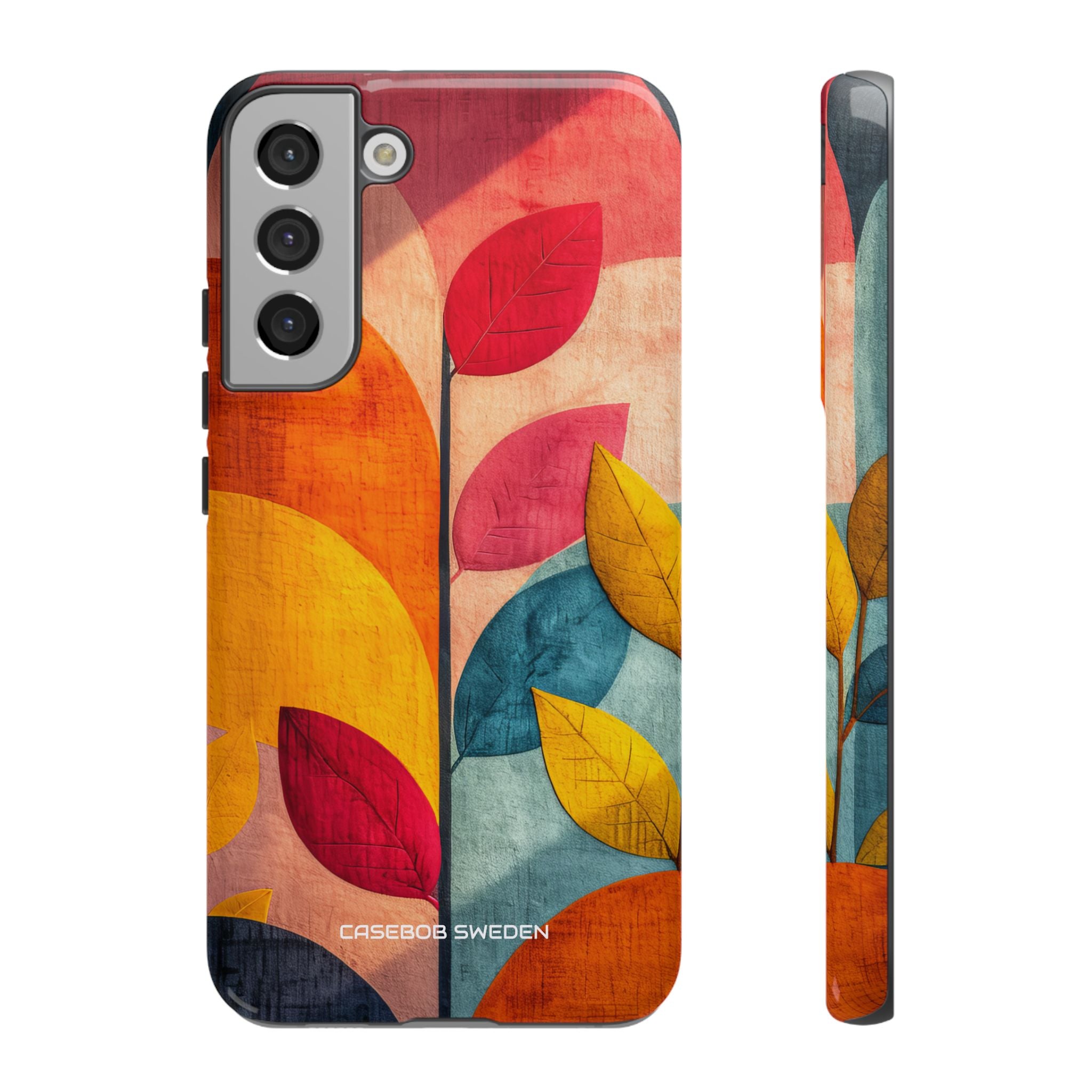 Abstract Orange Blue Design - Tough Samsung S22 Phone Case