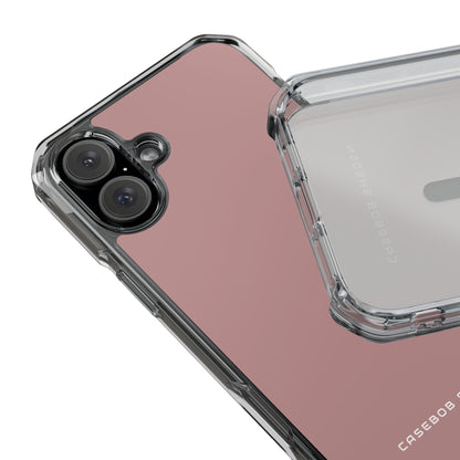 Rosy Brown iPhone 16 - Clear Impact Phone Case