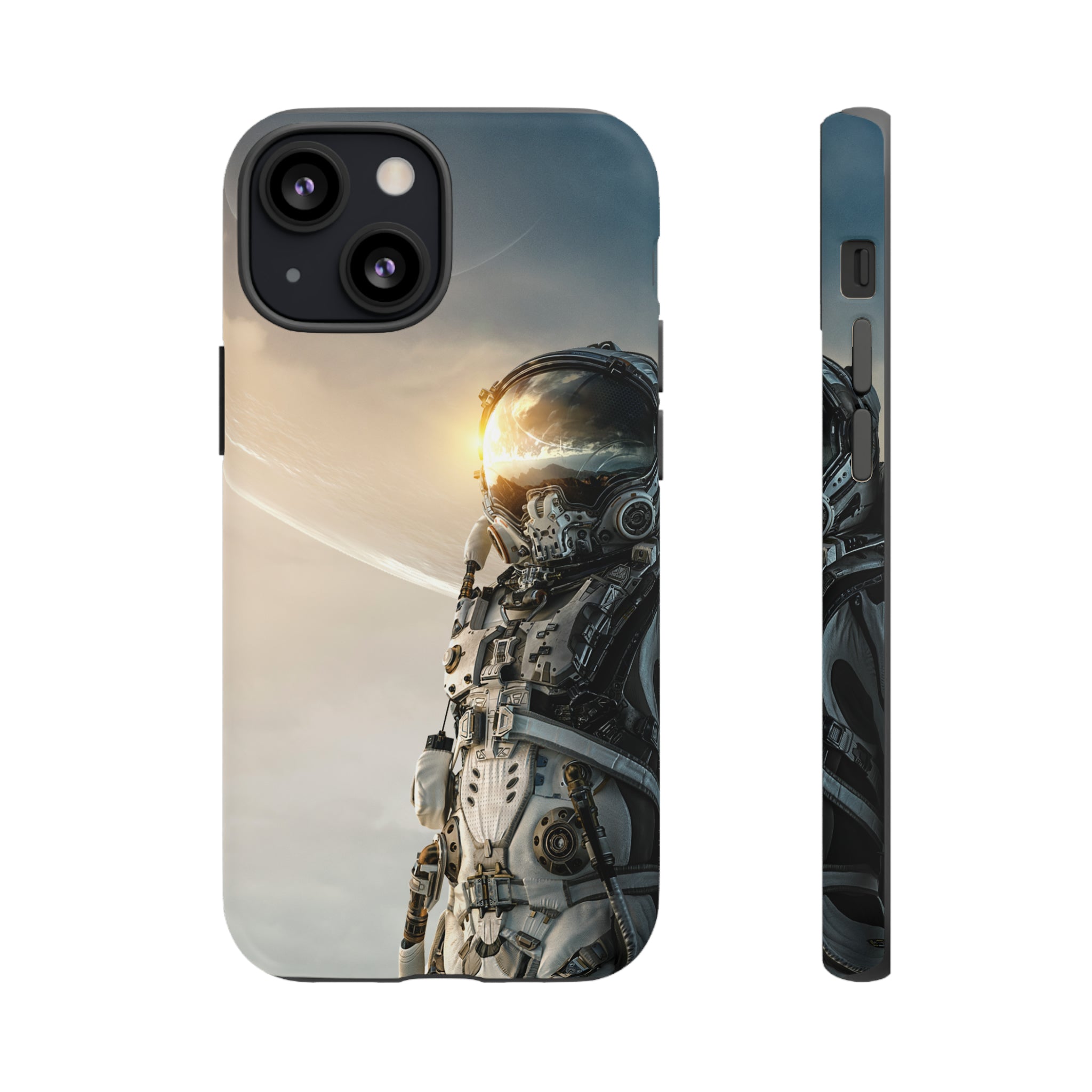 Astronaut on unexplored planet - Protective Phone Case