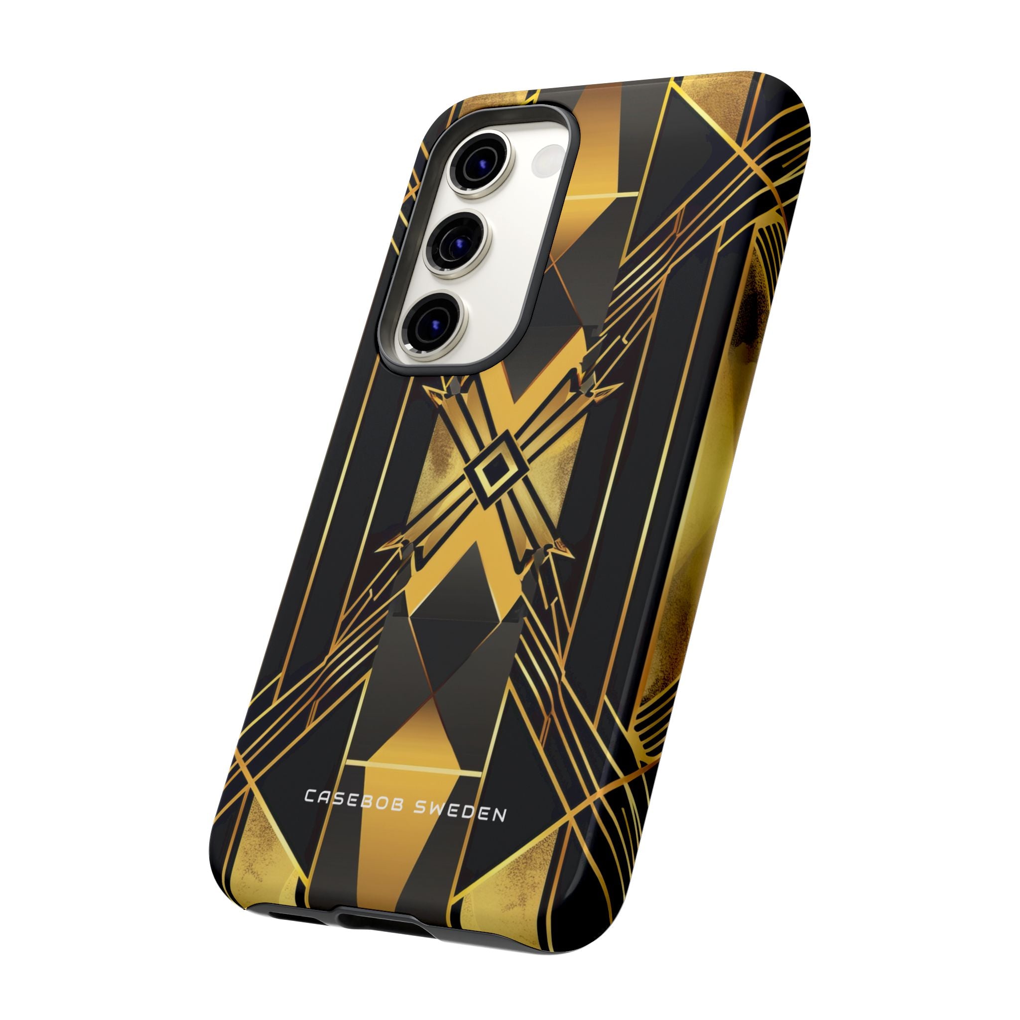 Golden Geometric Elegance Samsung S23 - Tough Phone Case