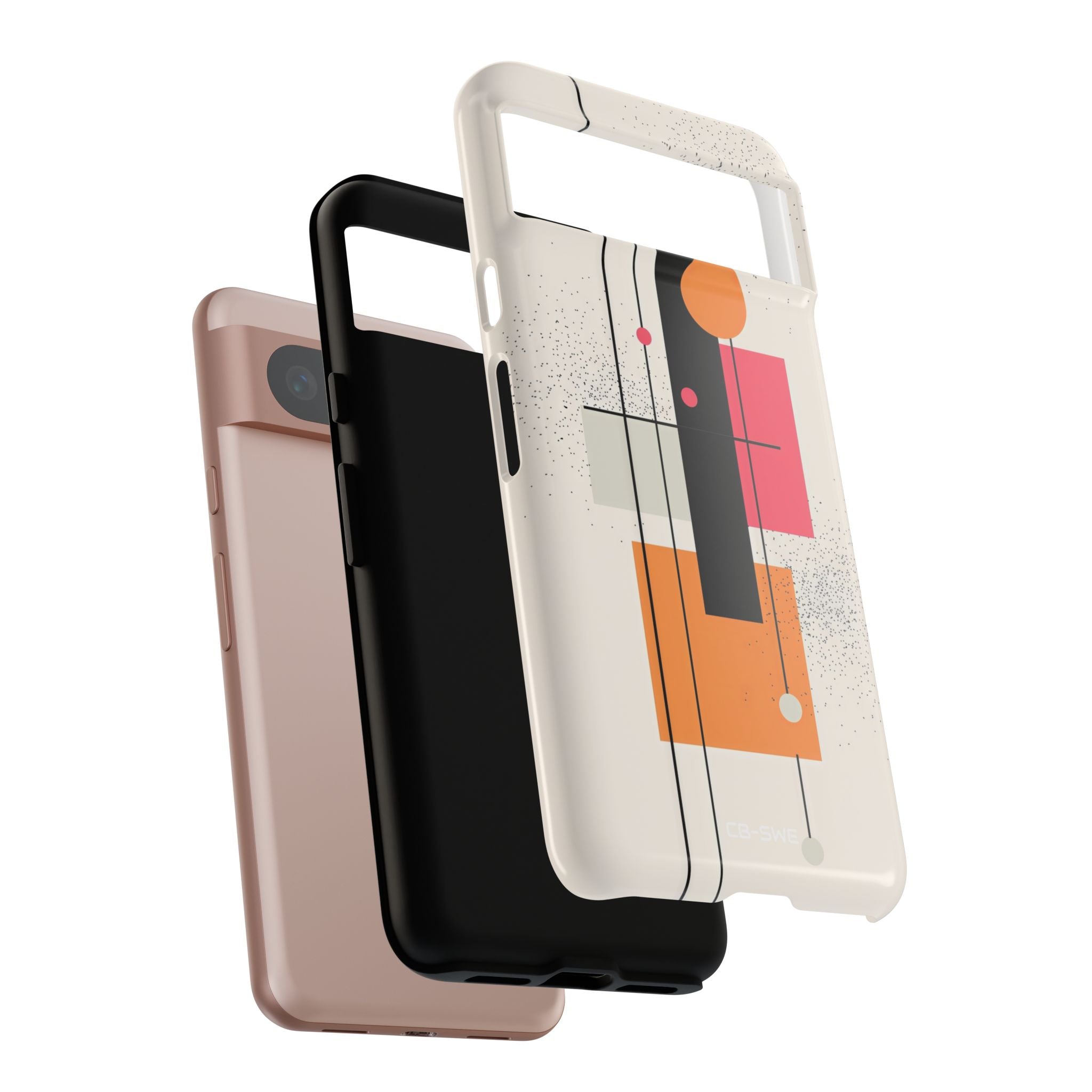 Shapes Dance Playfully - Google Pixel Case