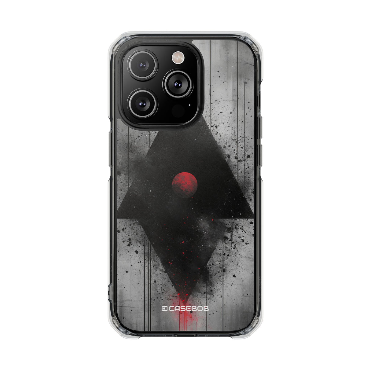 Grunge Geometry - Phone Case for iPhone (Clear Impact - Magnetic)