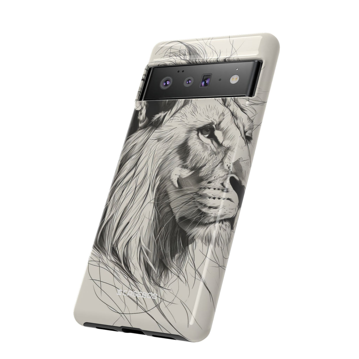 Majestic Linework Lion | Protective Phone Case for Google Pixel