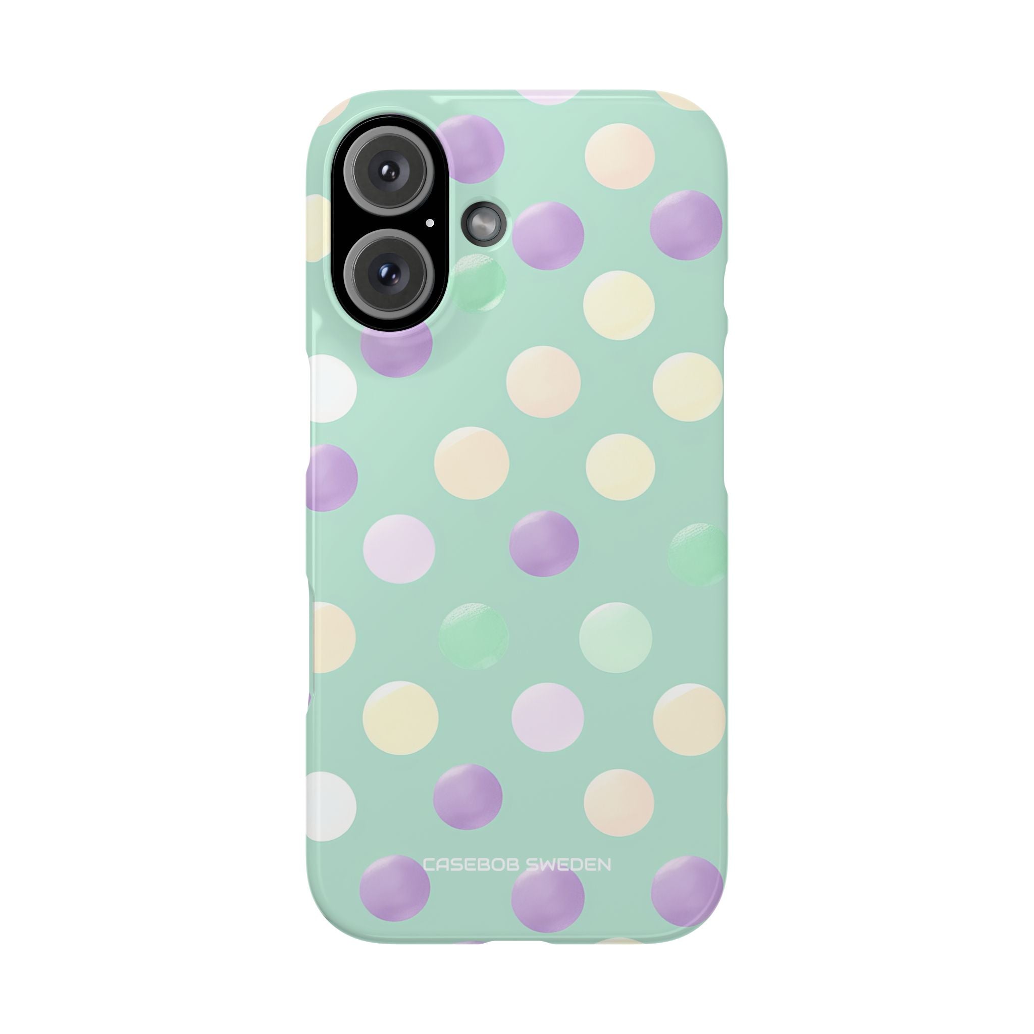 Pastel Polka Dots - Slim iPhone 16 Phone Case