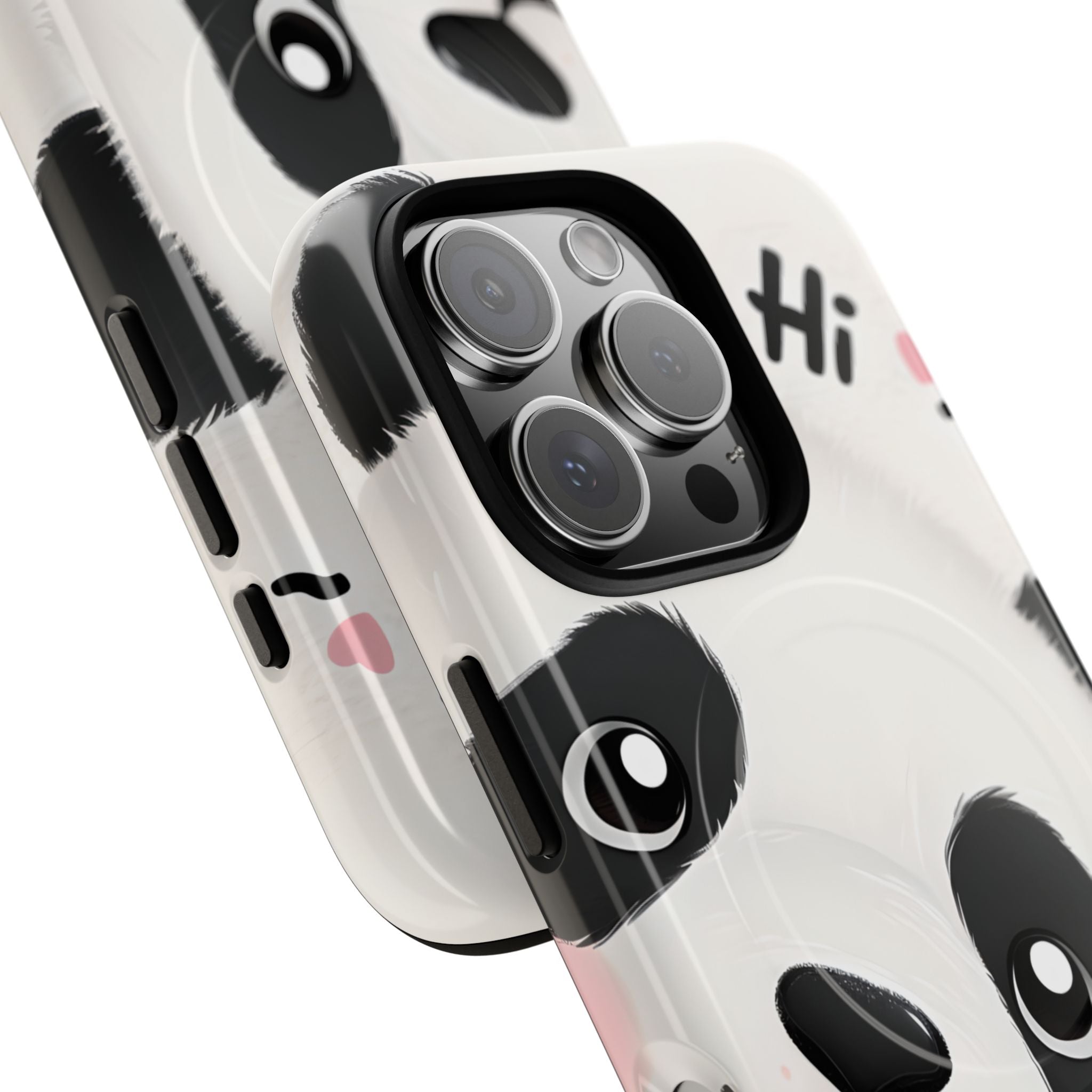 Adorable Panda Playful Hi Text Phone iPhone 16 - Tough+