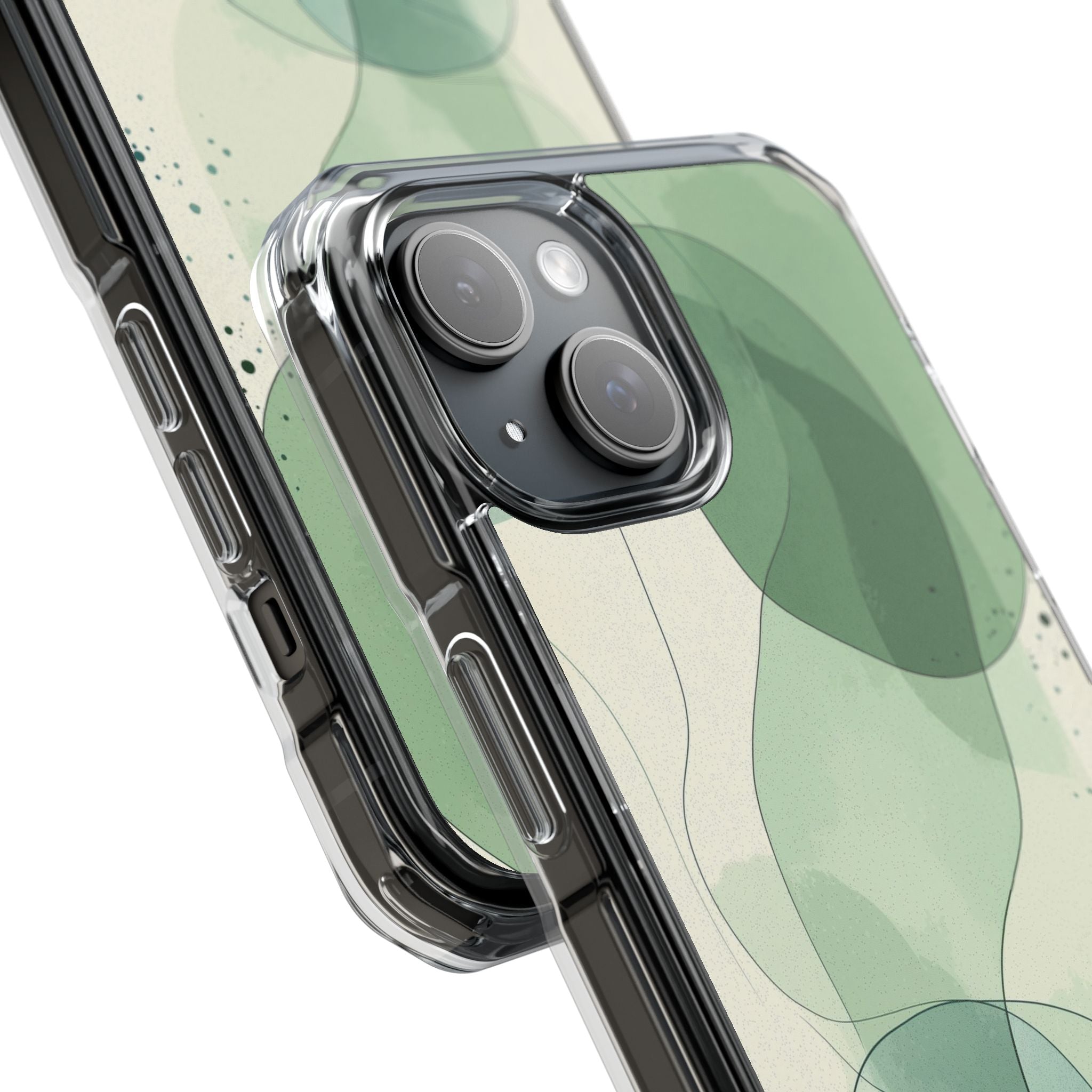 Green Waves Dance iPhone Case - Impact