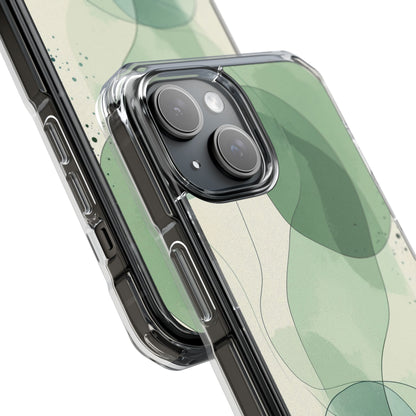 Green Waves Dance iPhone Case - Impact