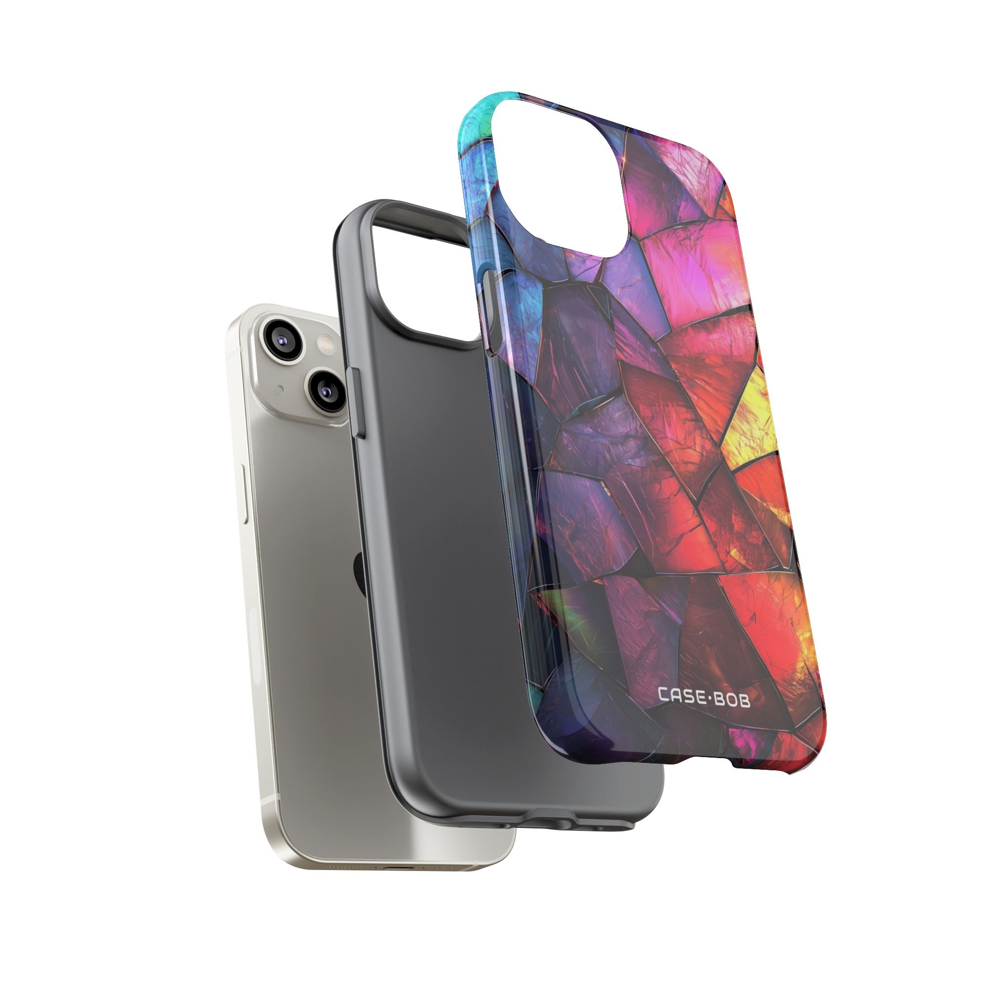 Cracked Prism iPhone 14 Case - Tough
