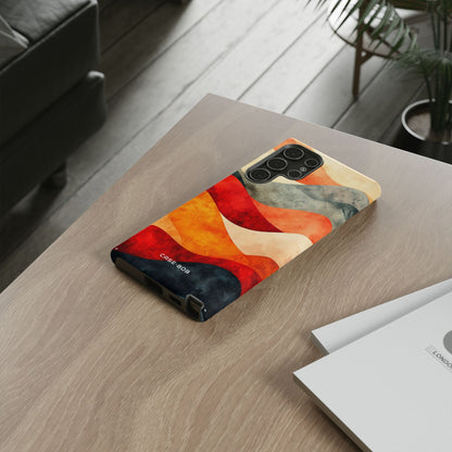 Cracked Wave Sunset Samsung S22 Ultra Case - Tough