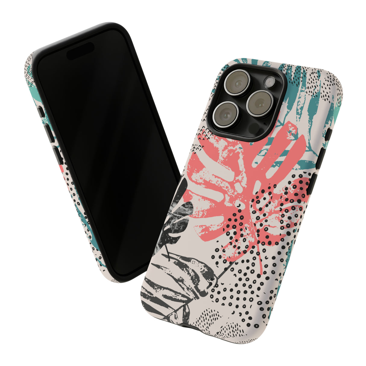 Rough Grunge Tropical - Protective Phone Case