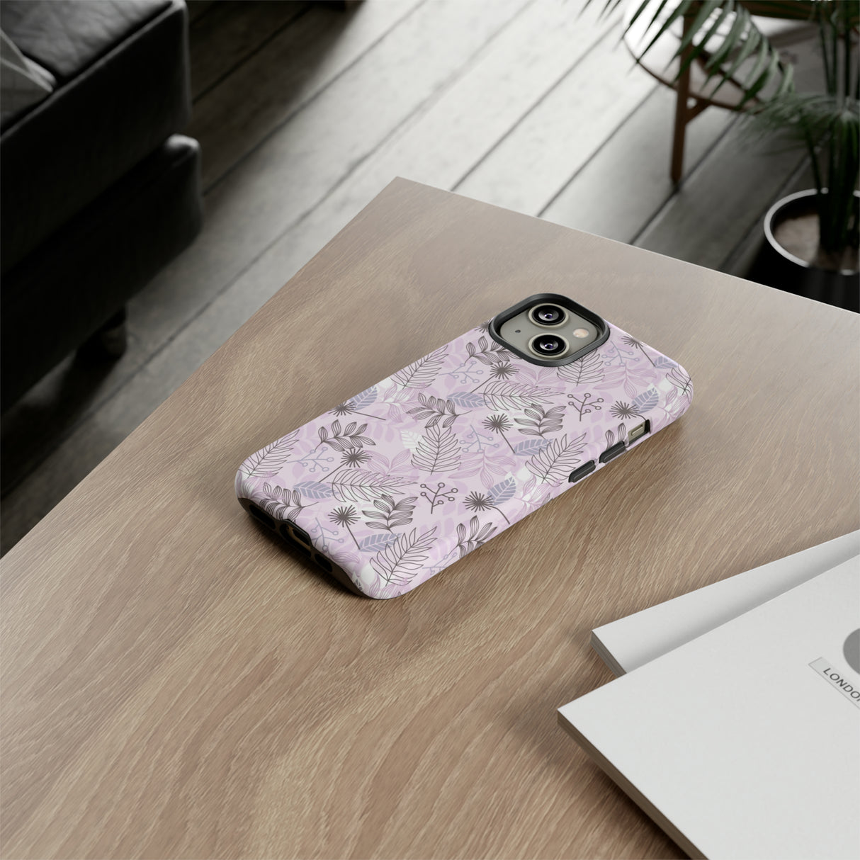 Purple Leaf - Protective Phone Case