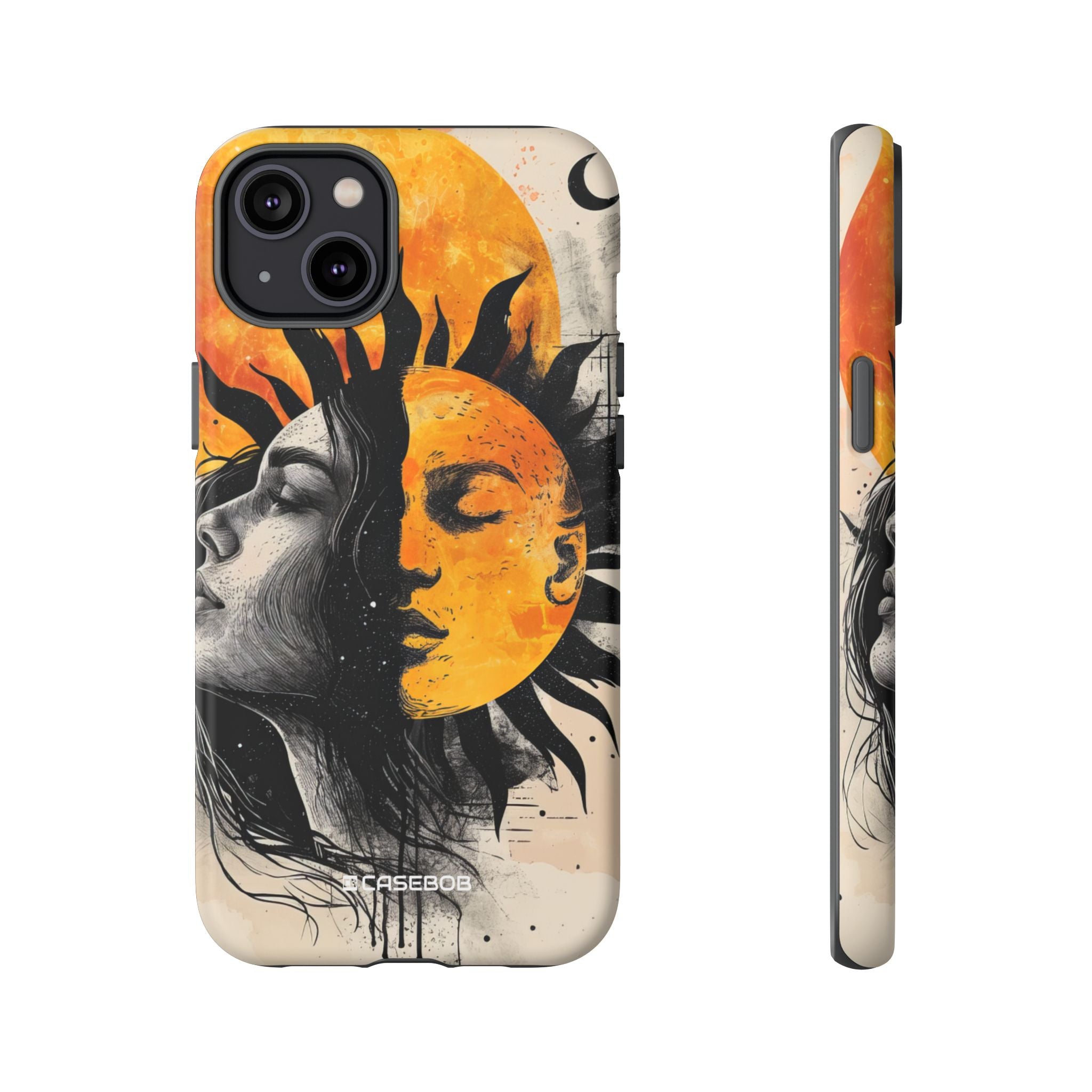 Sunlit Duality | Protective Phone Case for iPhone