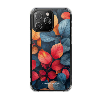 Vibrant Nature Leaves - Clear Impact iPhone 14 Phone Case