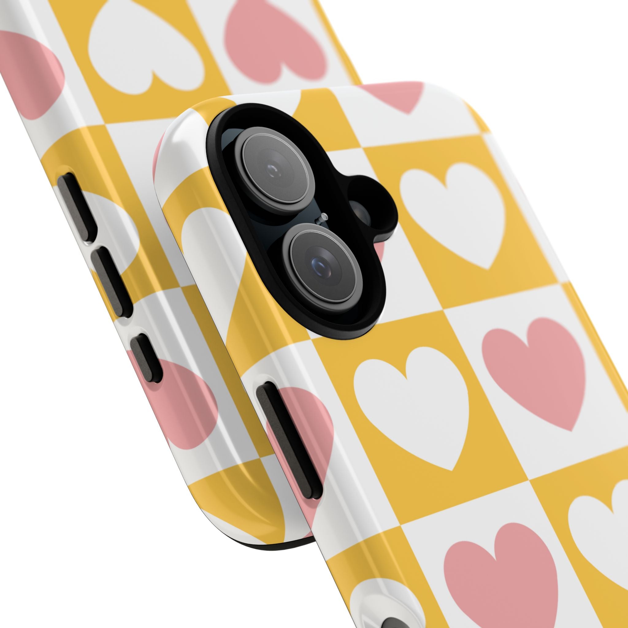 Heart Grid Harmony - iPhone Case