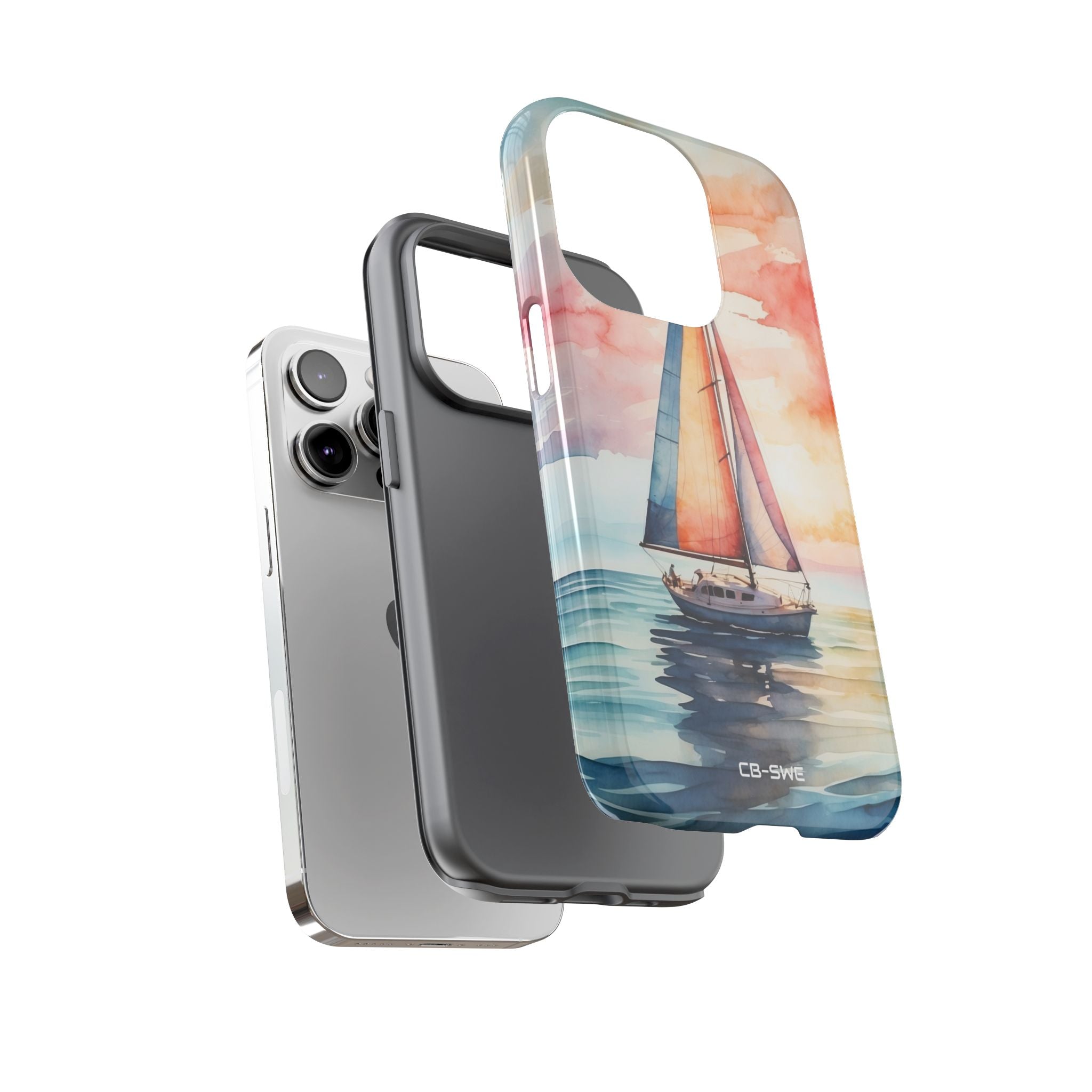 Sailboat Glides Calm - iPhone Case
