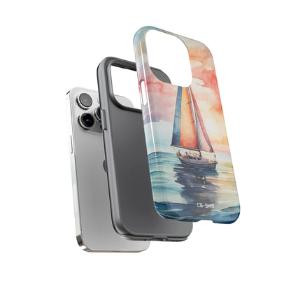 Sailboat Glides Calm - iPhone Case