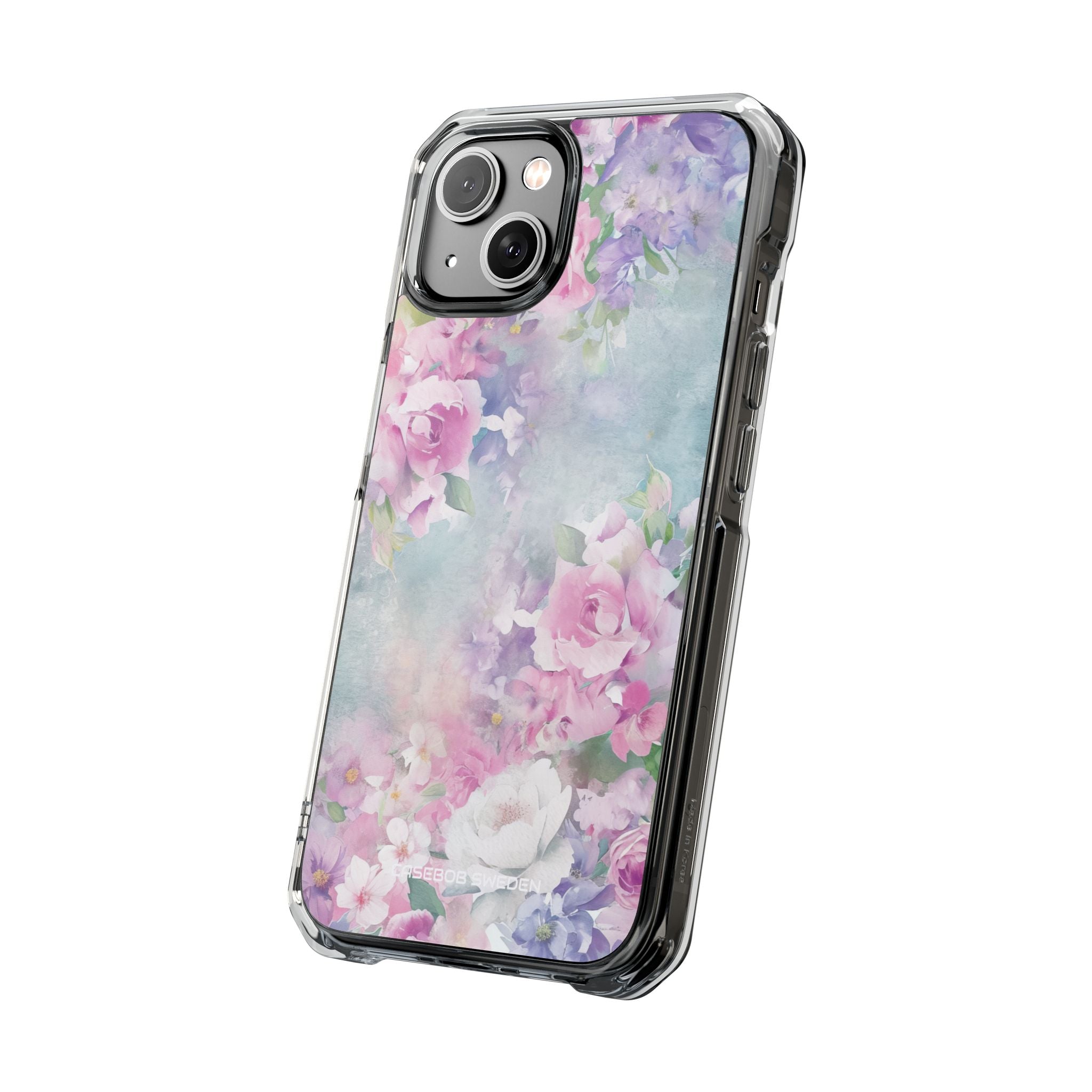 Dreamy Floral Watercolor - Clear Impact iPhone 14 Phone Case