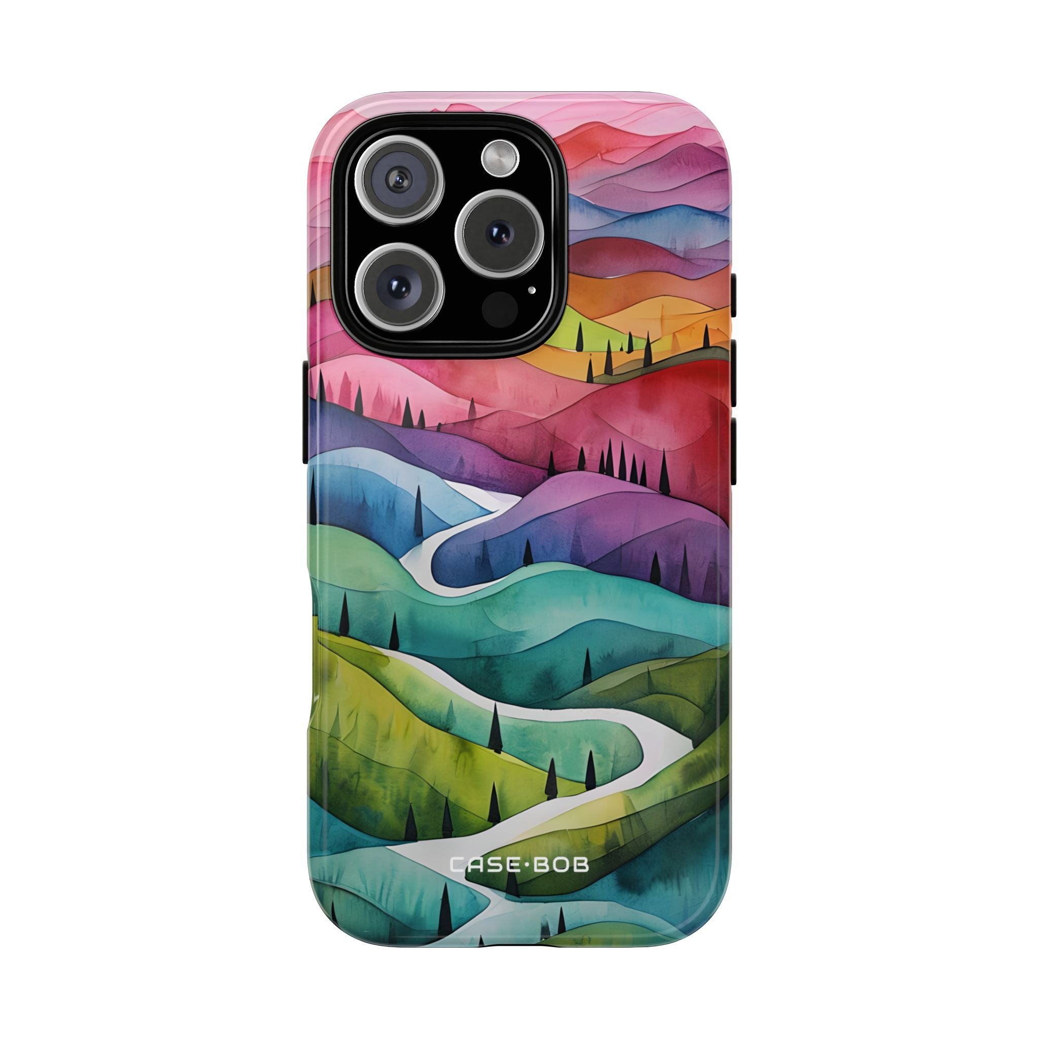 White Path Hills iPhone 16 Pro Case - Tough
