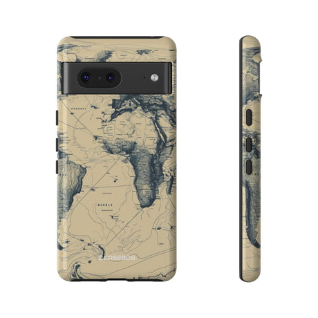 Vintage World Map | Protective Phone Case for Google Pixel