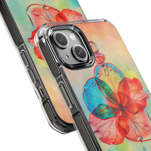 Dreamy Liquid Bloom - Phone Case for iPhone (Clear Impact - Magnetic)