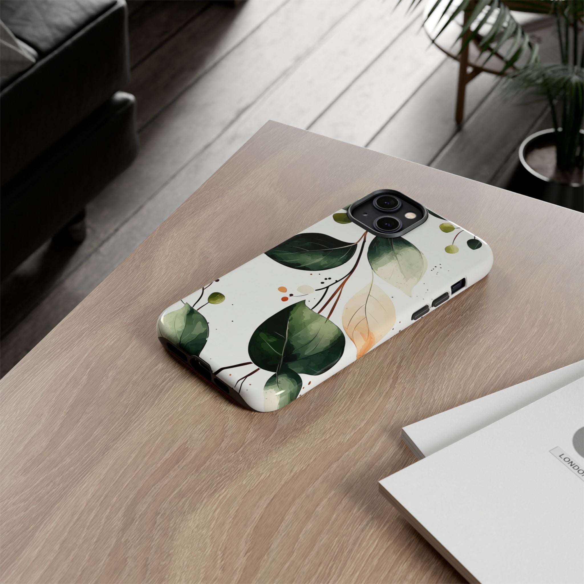 Botanical Leaf Arrangement - iPhone Case