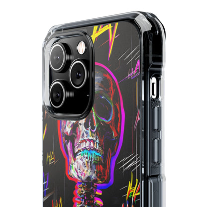 Neon Skeleton Chaos iPhone Case - Impact