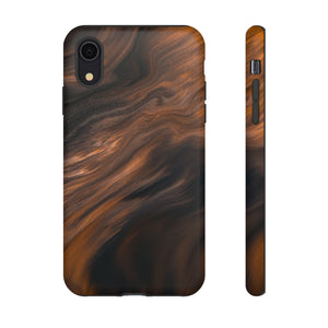 Brown Mist Ink Art iPhone Case (Protective) iPhone XR Matte Phone Case