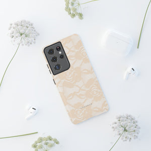 Ivory Lace Gothic Flower Phone Case - Protective Phone Case