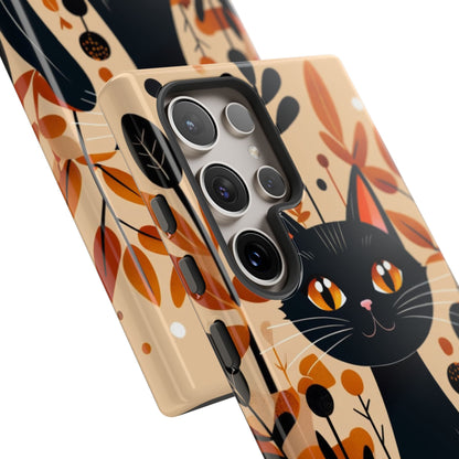 Black Cat Glow Samsung S24 Ultra Case - Tough