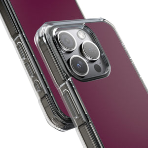 Tyrian Purple | Handyhülle für iPhone (Clear Impact Case – magnetisch) 