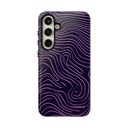 Purple Line Minimalism - Protective Phone Case