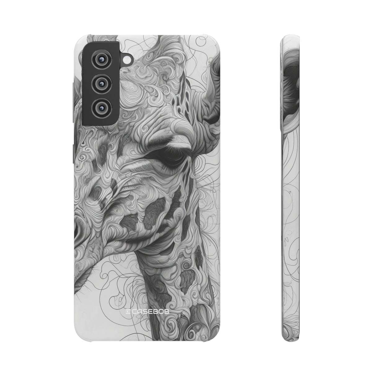 Monochrome Giraffe | Slim Phone Case for Samsung