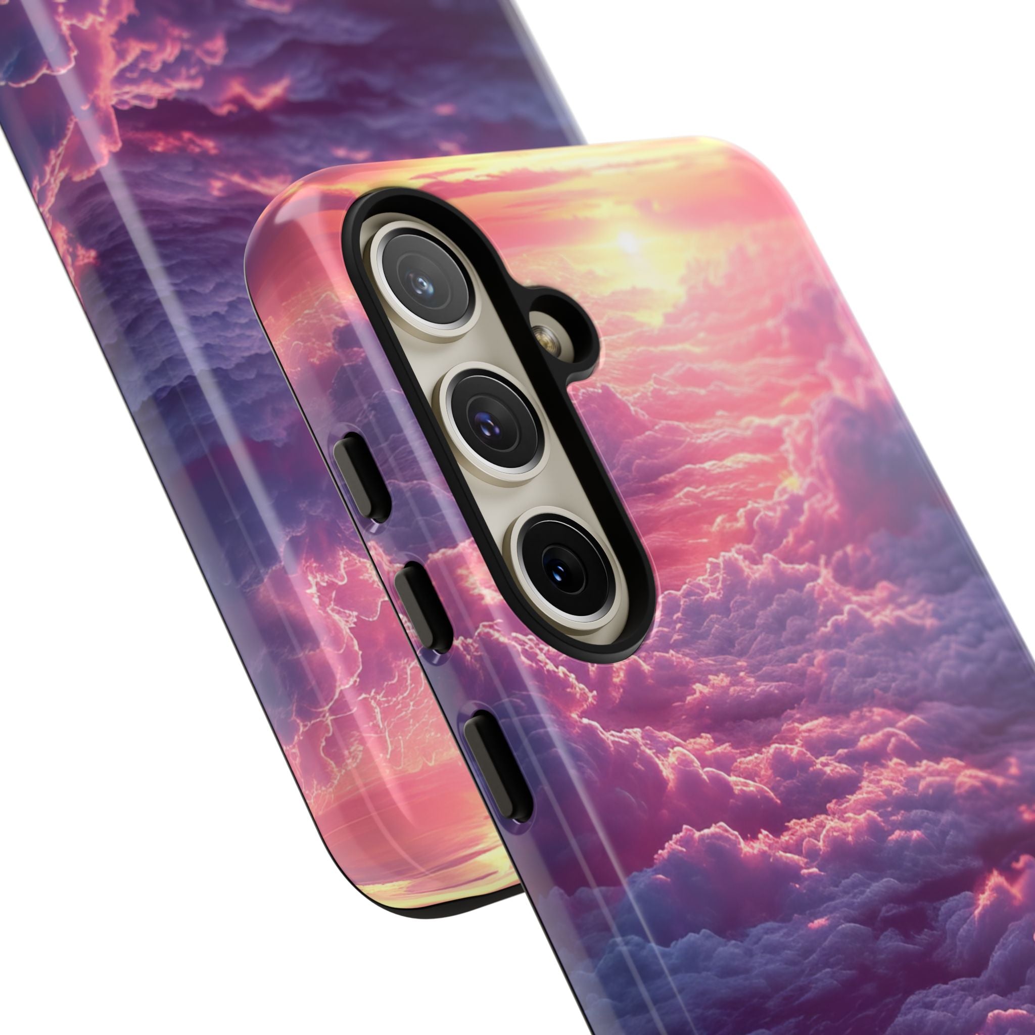 Pink Purple Clouds - Tough Samsung S24 Phone Case