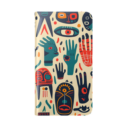 Tribal Faces - Samsung S23 Case - Wallet
