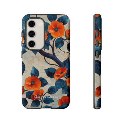 Orange Blossoms Mosaic Harmony Samsung S23 - Tough Phone Case