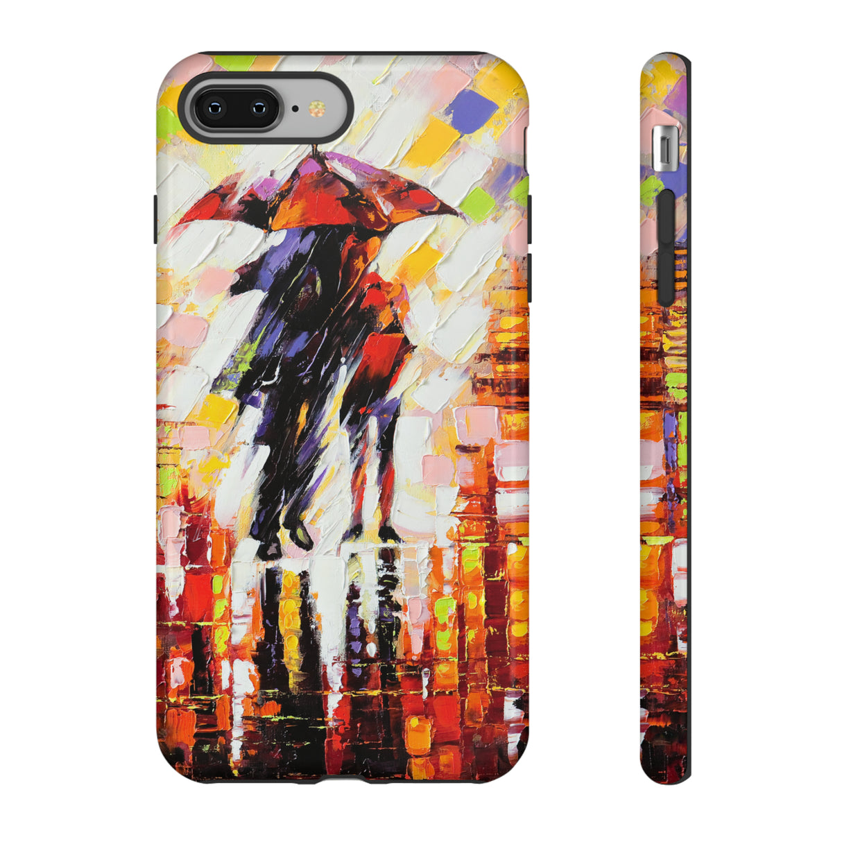 Oil Panting - Enamoured under Umbrella - Protective Phone Case